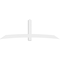 Ekena Millwork Bellingham Architectural Grade PVC Gable Bracket, 108"W x 36"H x 4"D x 6"F, 8/12 Pitch GBP108X36X0406BEL00 - alternate 5